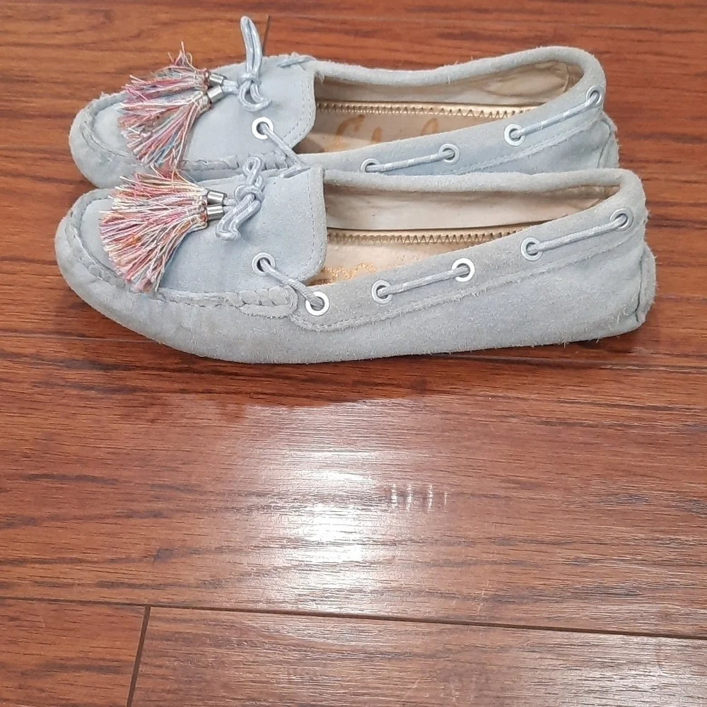 Sam Edelman Suede Fantine Tasseled Moccasin Flats - Picture 4 of 7